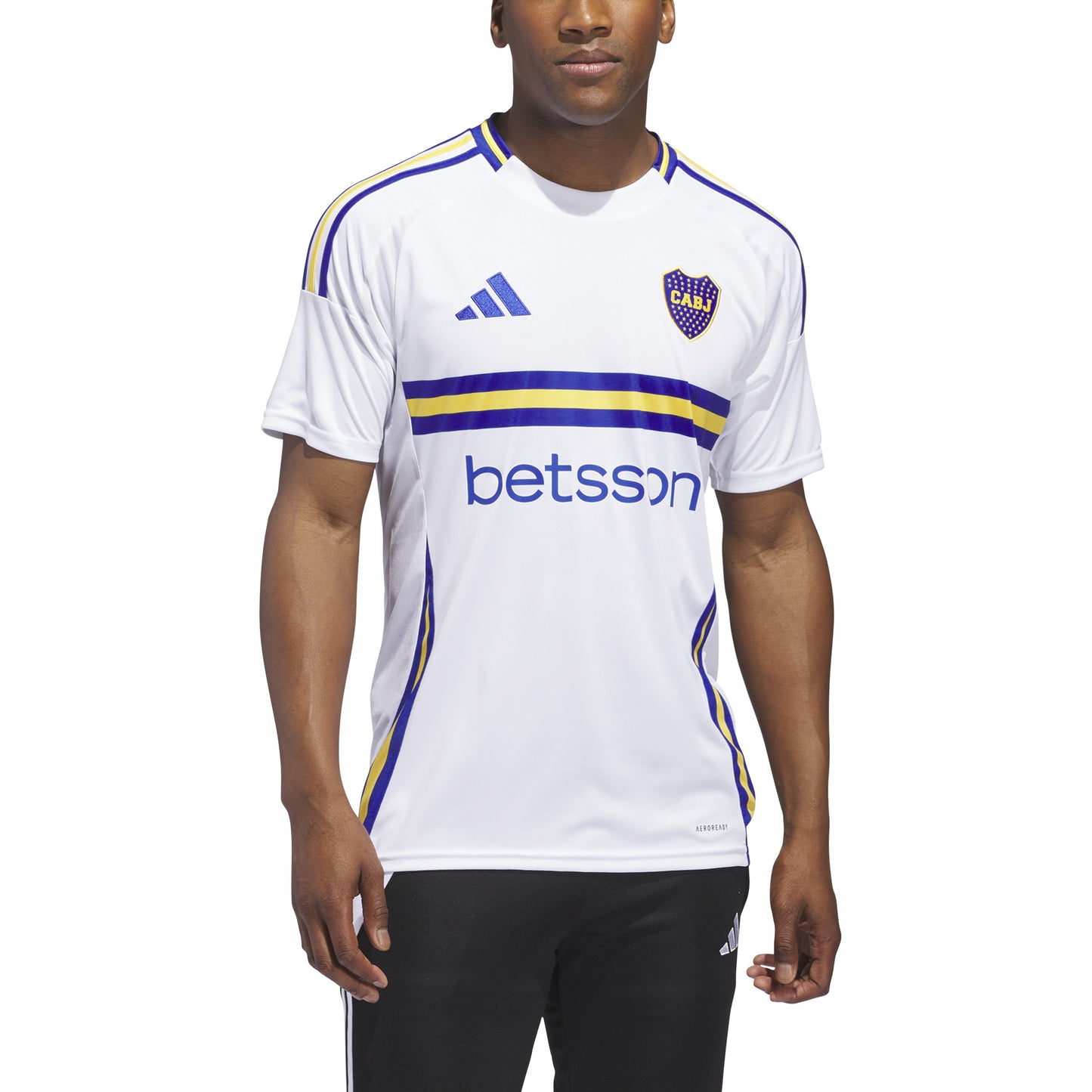 adidas Boca Juniors' 24-25 Away Jersey - White / Semi Lucid Blue / Bold Gold