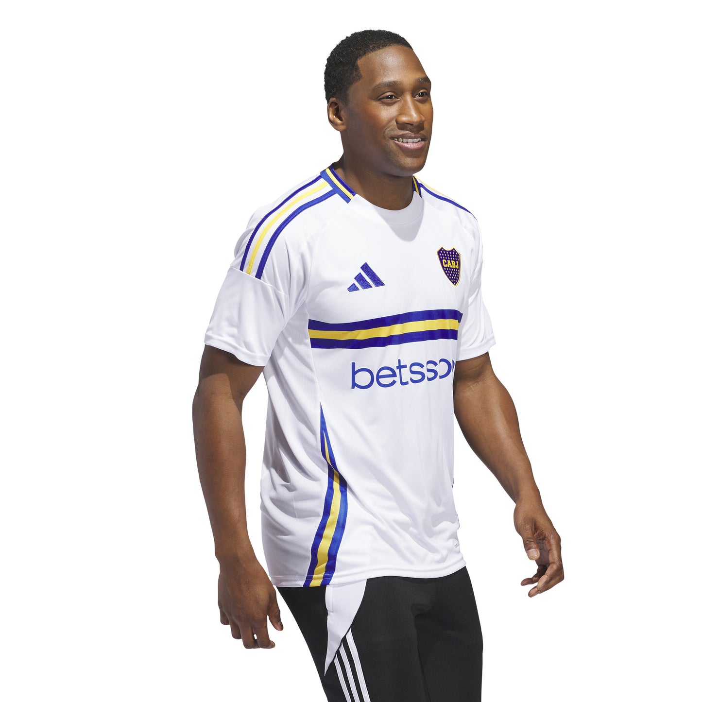 adidas Boca Juniors' 24-25 Away Jersey - White / Semi Lucid Blue / Bold Gold