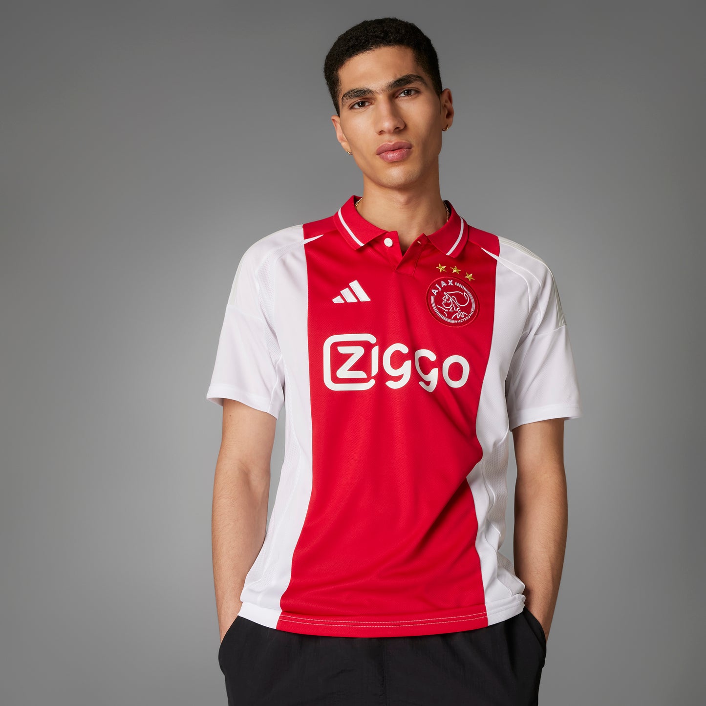 adidas Ajax Amsterdam 24-25 Home Jersey - White/Red