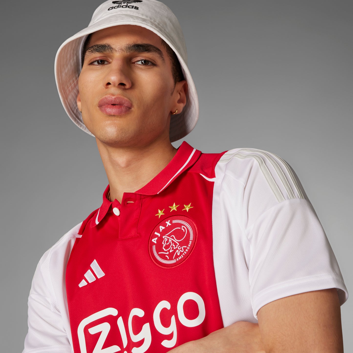adidas Ajax Amsterdam 24-25 Home Jersey - White/Red