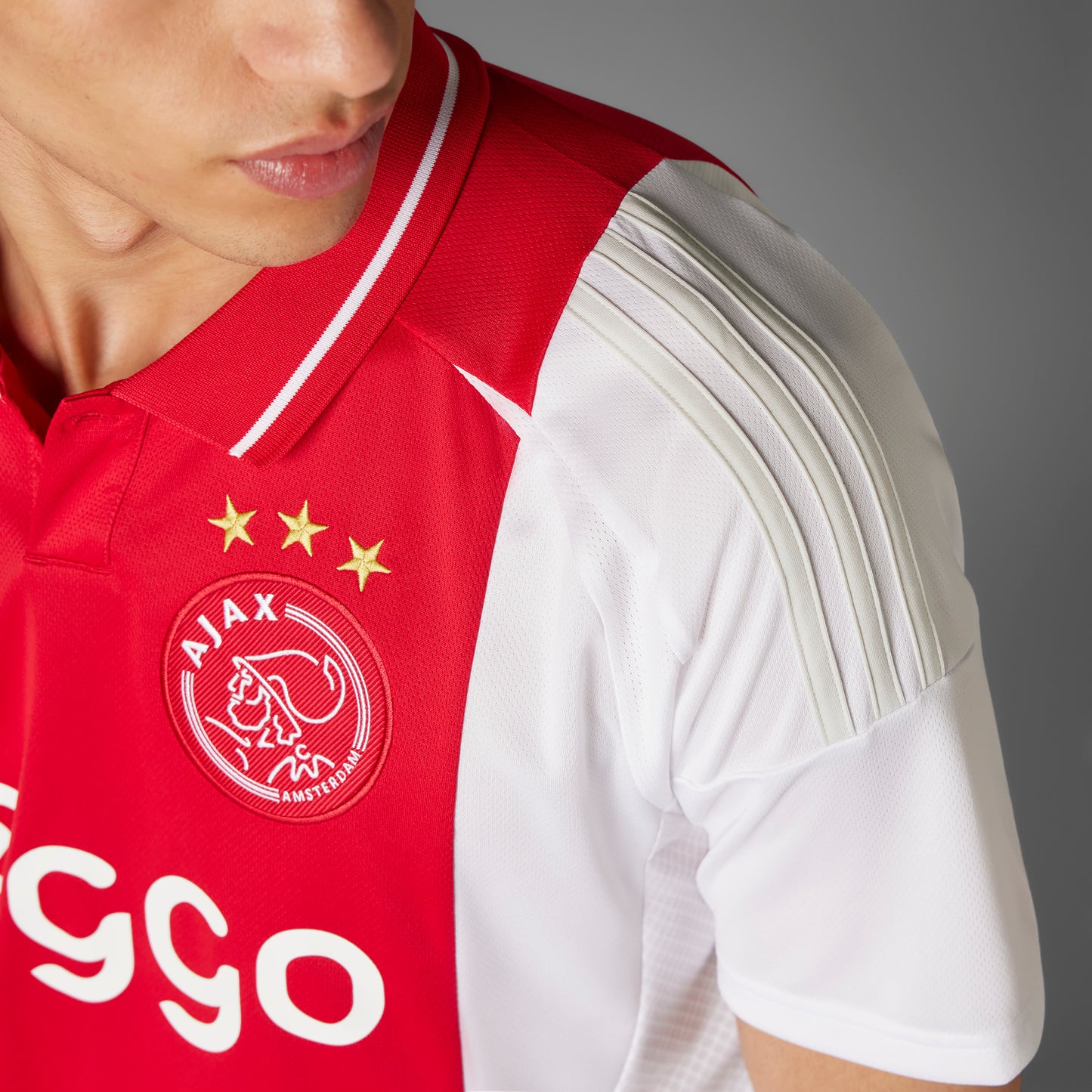 adidas Ajax Amsterdam 24-25 Home Jersey - White/Red
