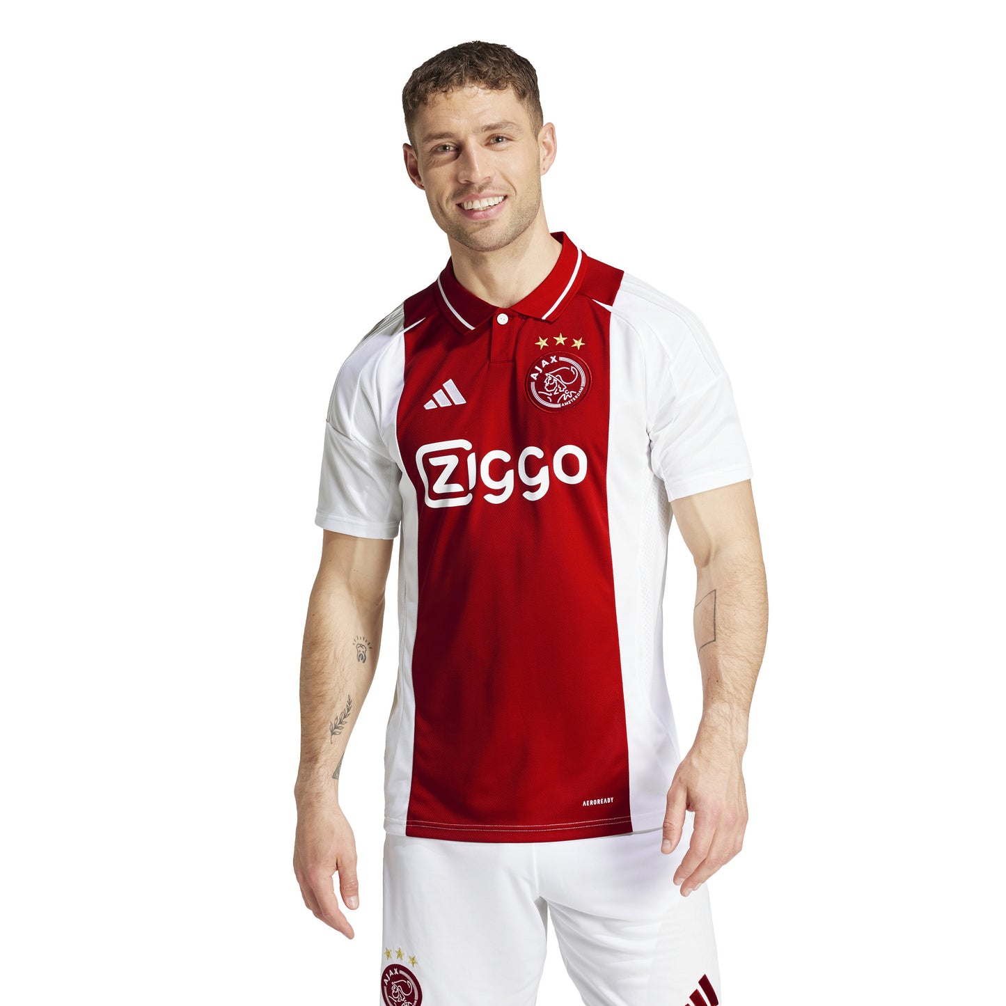 adidas Ajax Amsterdam 24-25 Home Jersey - White/Red