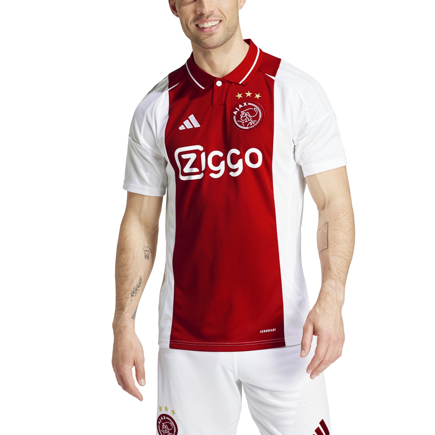 adidas Ajax Amsterdam 24-25 Home Jersey - White/Red