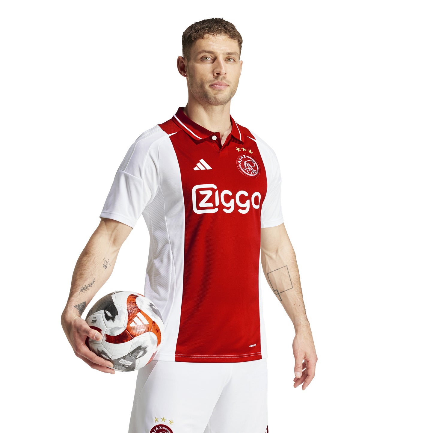adidas Ajax Amsterdam 24-25 Home Jersey - White/Red