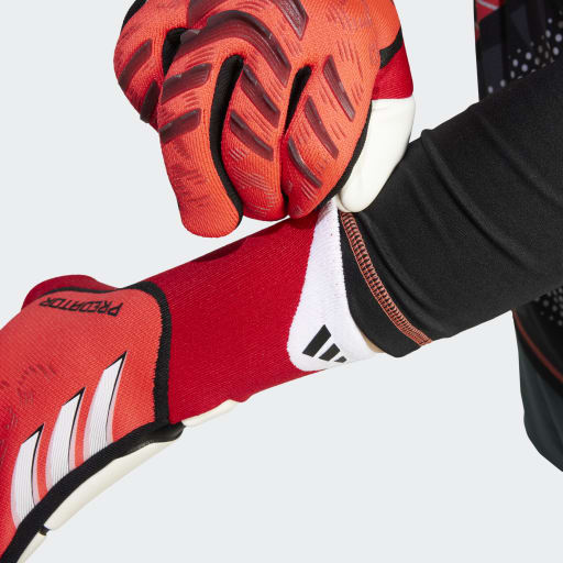adidas Predator Pro Gloves - Lucid Red / Black / Pure Ruby