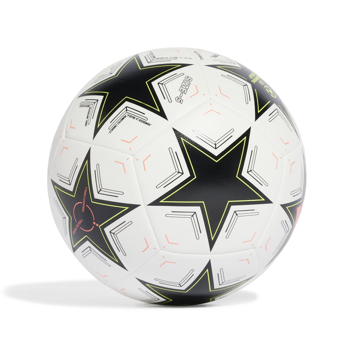 adidas UCL 24-25 Training ball Group Stage - White / Black / Platinum Metallic / Team Solar Yellow