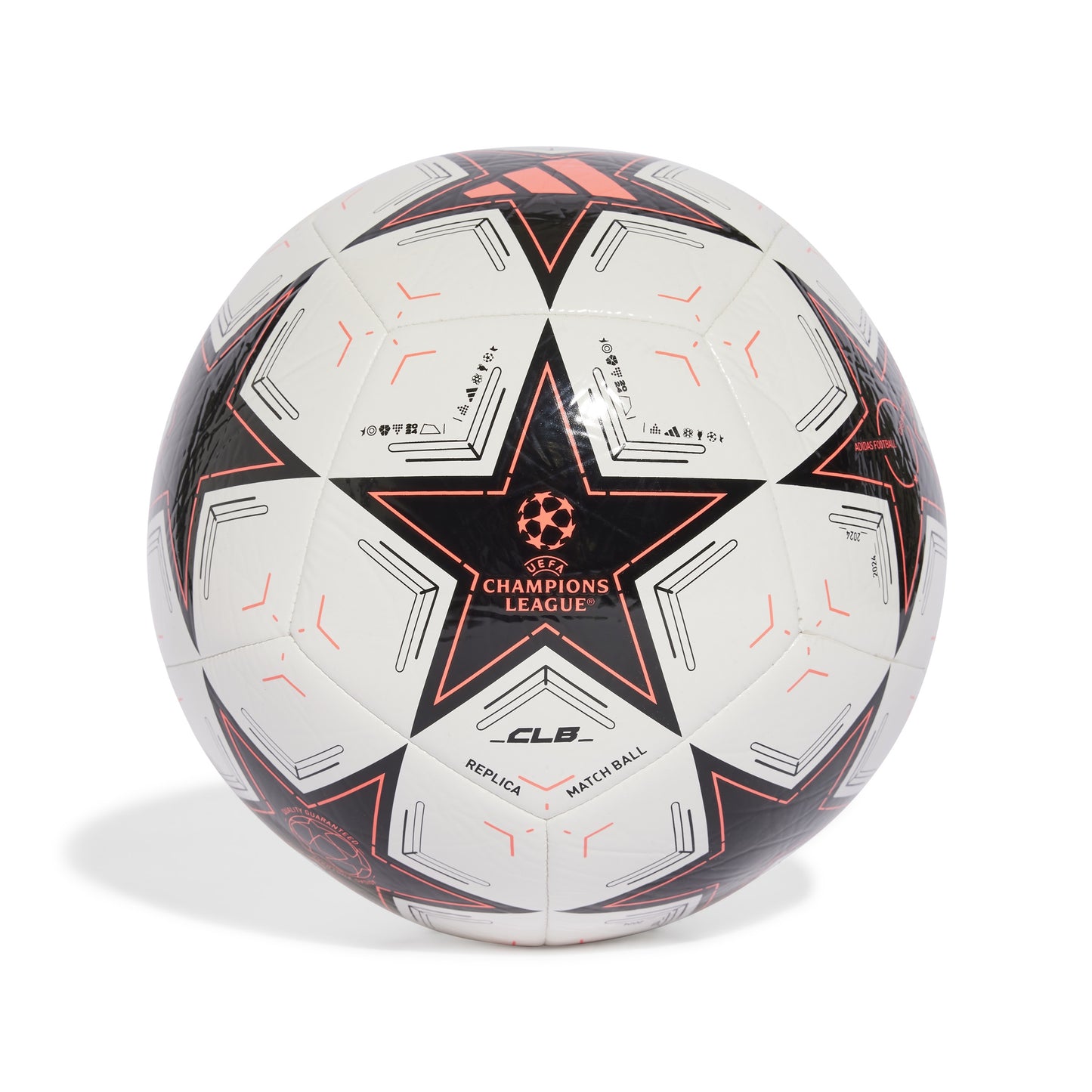 adidas UCL 24-25 Club ball Group Stage - White / Black / Turbo