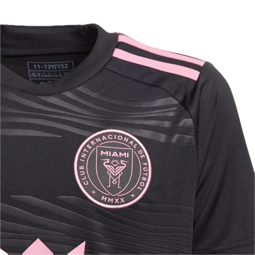 adidas Inter Miami CF Away Kids Jersey 23/24 - Black/Pink