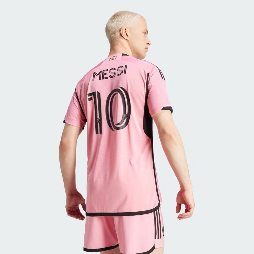 adidas Inter Miami CF 24-25 Home Authentic Jersey Messi - Easy Pink