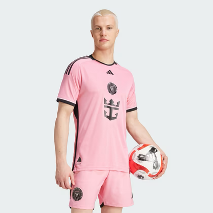 adidas Inter Miami CF 24-25 Home Authentic Jersey Messi - Easy Pink