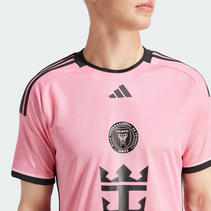 adidas Inter Miami CF 24-25 Home Authentic Jersey Messi - Easy Pink