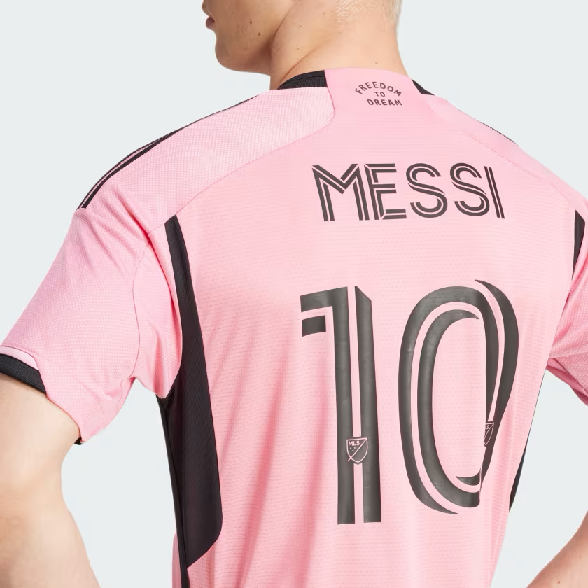 adidas Inter Miami CF 24-25 Home Authentic Jersey Messi - Easy Pink