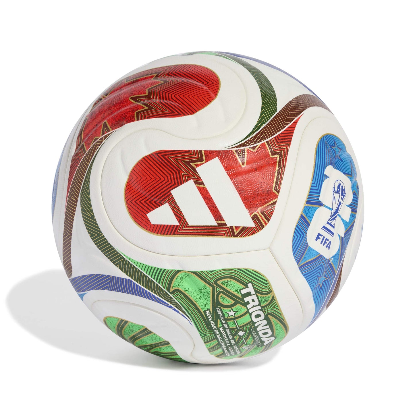 adidas FIFA World Cup 26™ Trionda Competition Ball - White / Solar Blue / Hi-Res Red / Flash Lime