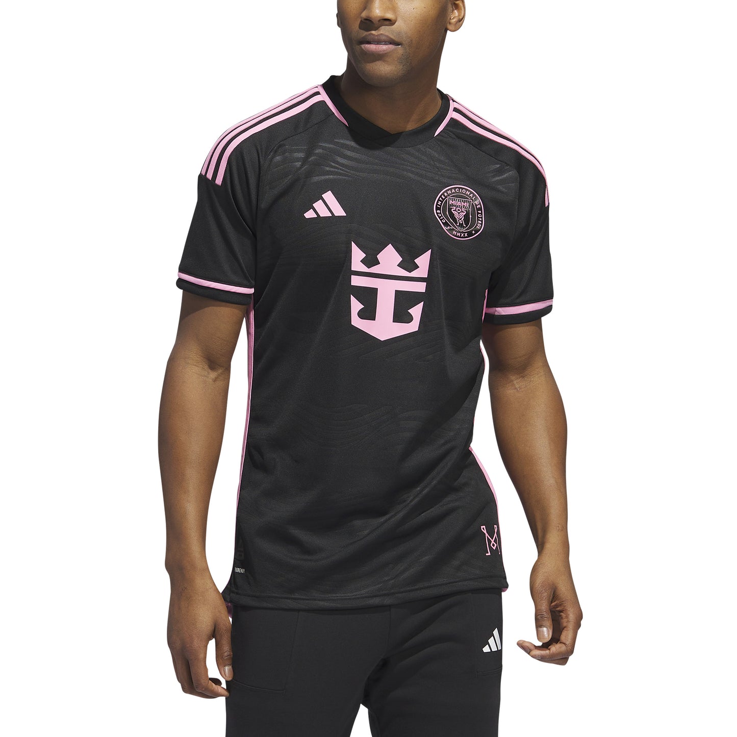 adidas Inter Miami CF 'Messi' Away Authentic Jersey 23-24 - Black/Pink