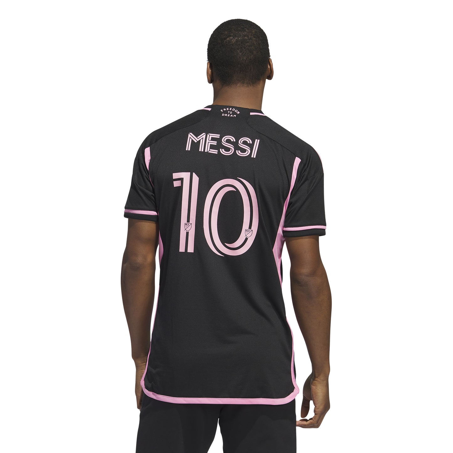 adidas Inter Miami CF 'Messi' Away Authentic Jersey 23-24 - Black/Pink