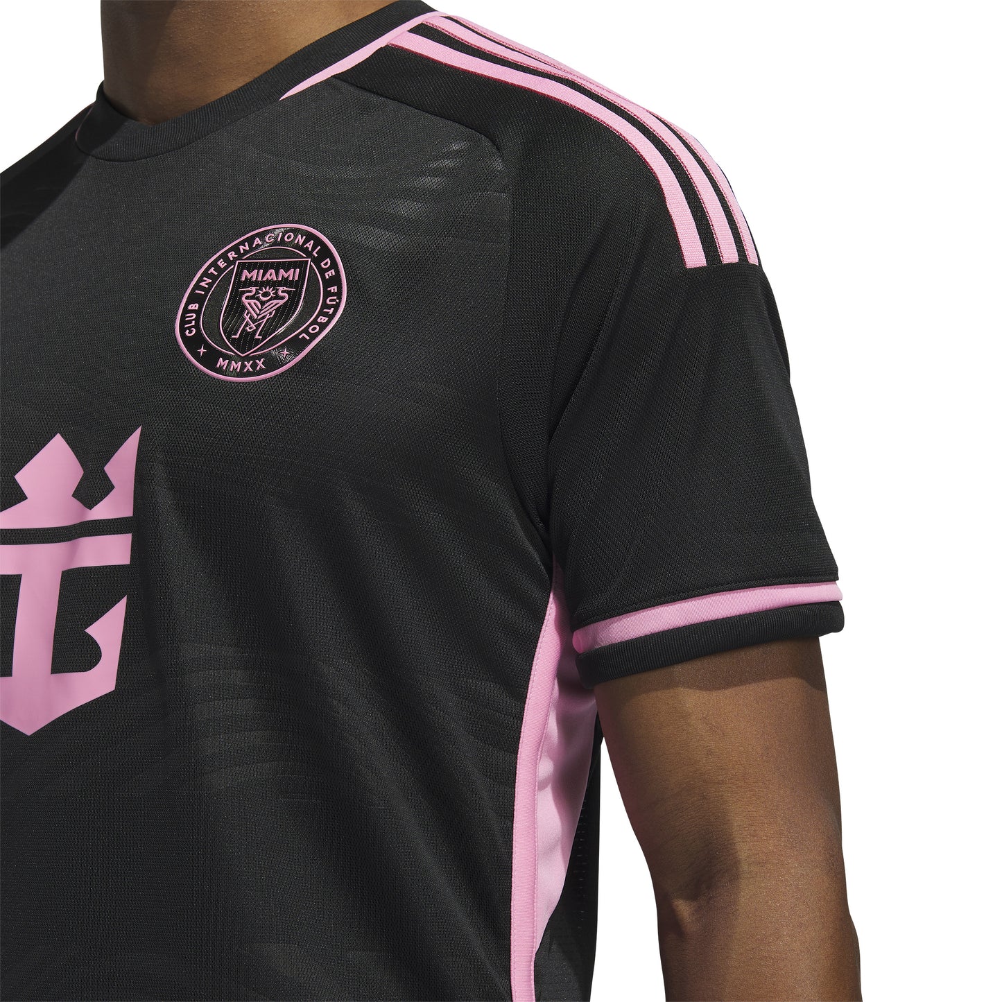 adidas Inter Miami CF 'Messi' Away Authentic Jersey 23-24 - Black/Pink