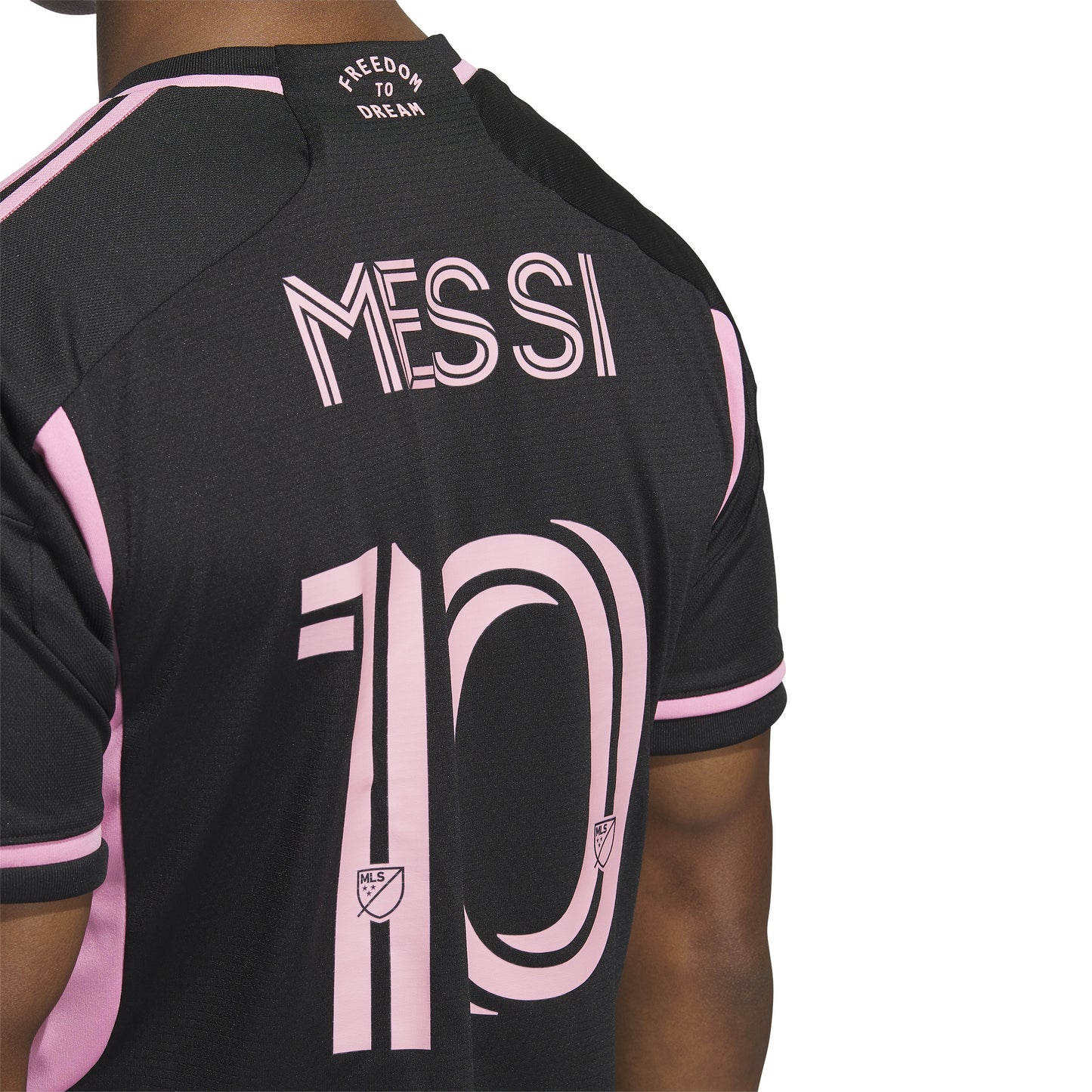 adidas Inter Miami CF 'Messi' Away Authentic Jersey 23-24 - Black/Pink