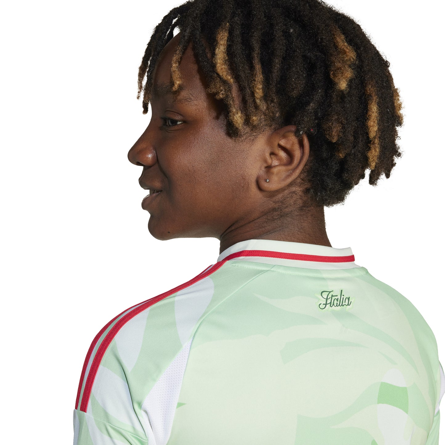 adidas Italy 24 Away Jersey Kids - Glory Mint
