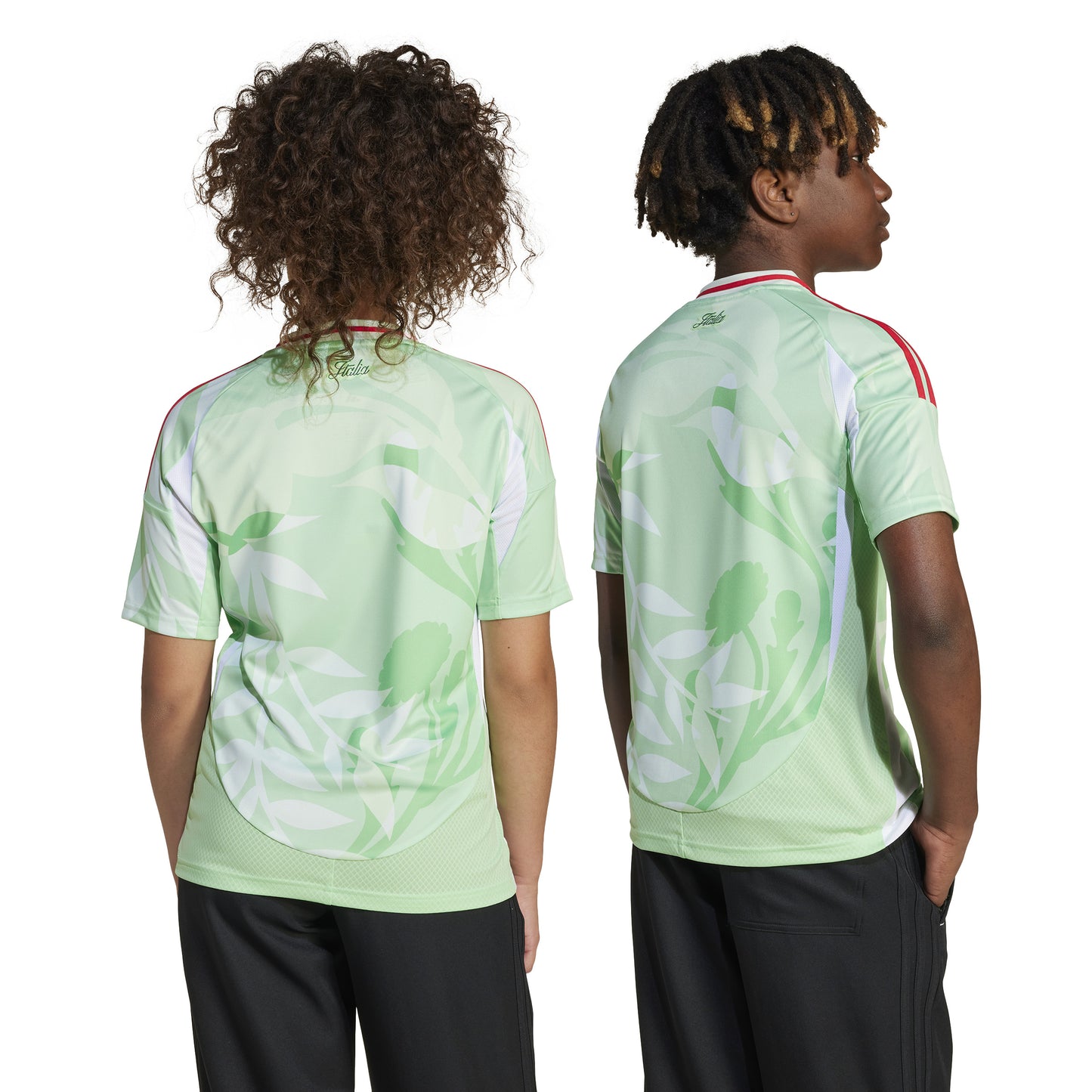 adidas Italy 24 Away Jersey Kids - Glory Mint