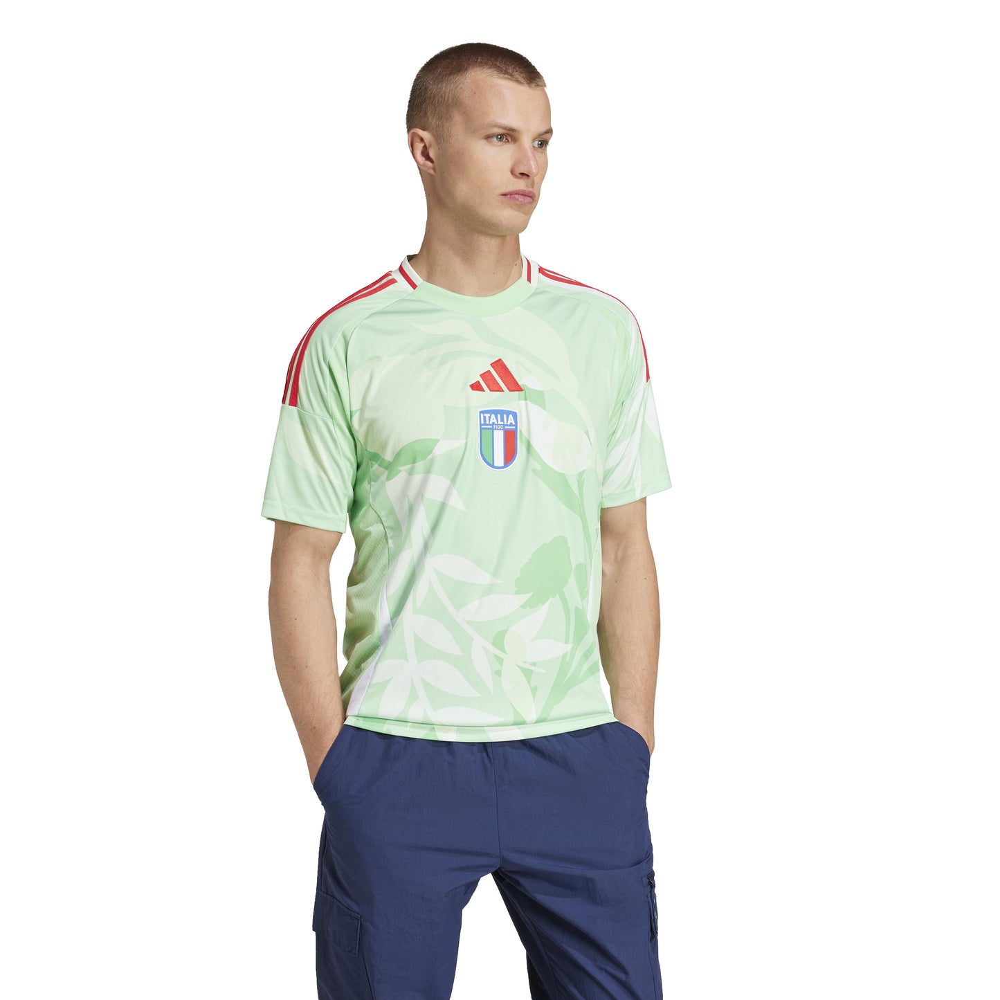 adidas Italy 25 Away Jersey - Glory Mint