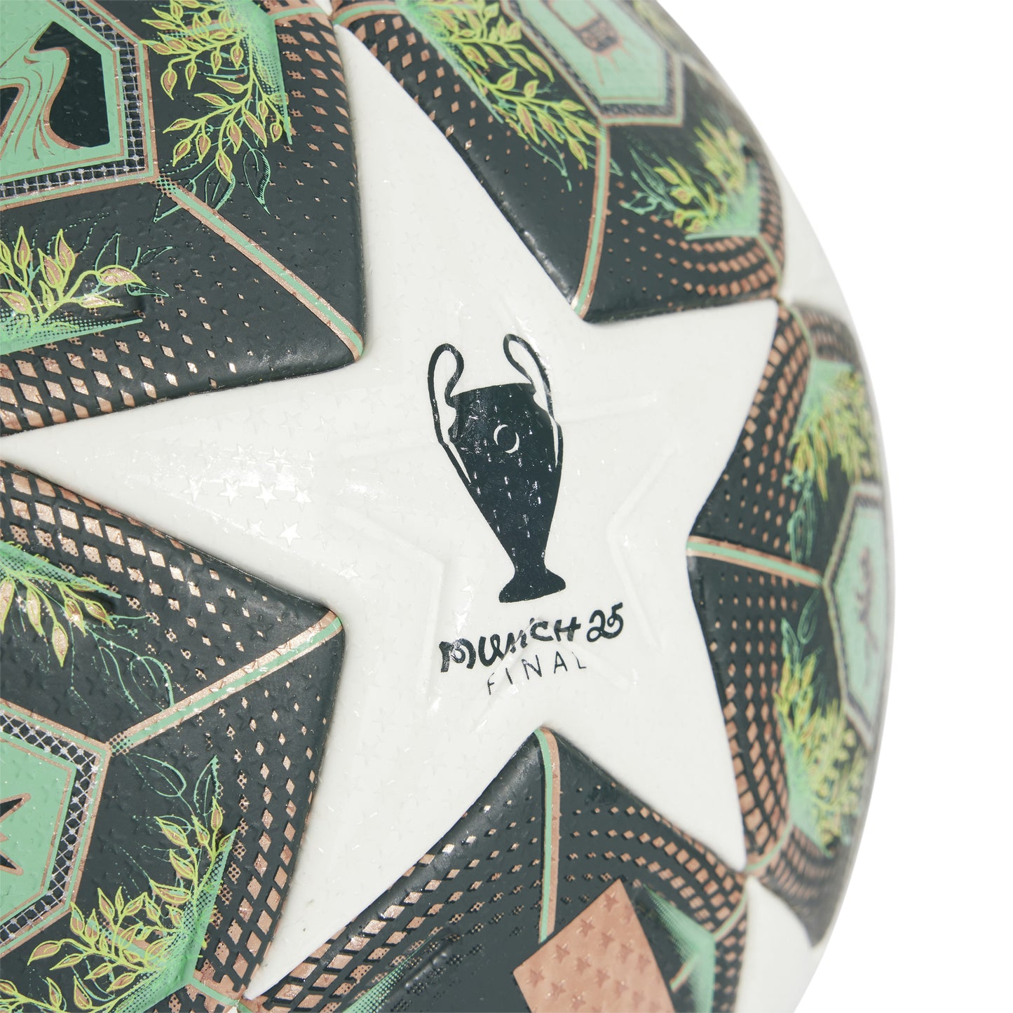 adidas UCL 24-25 Pro ball knockout stages - White / Shadow Green / Solar Slime