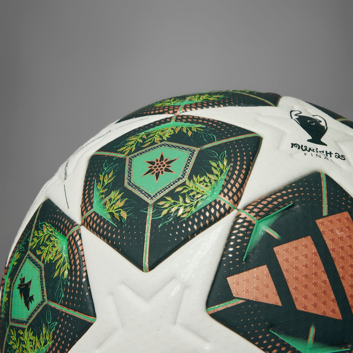 adidas UCL 24-25 Pro ball knockout stages - White / Shadow Green / Solar Slime