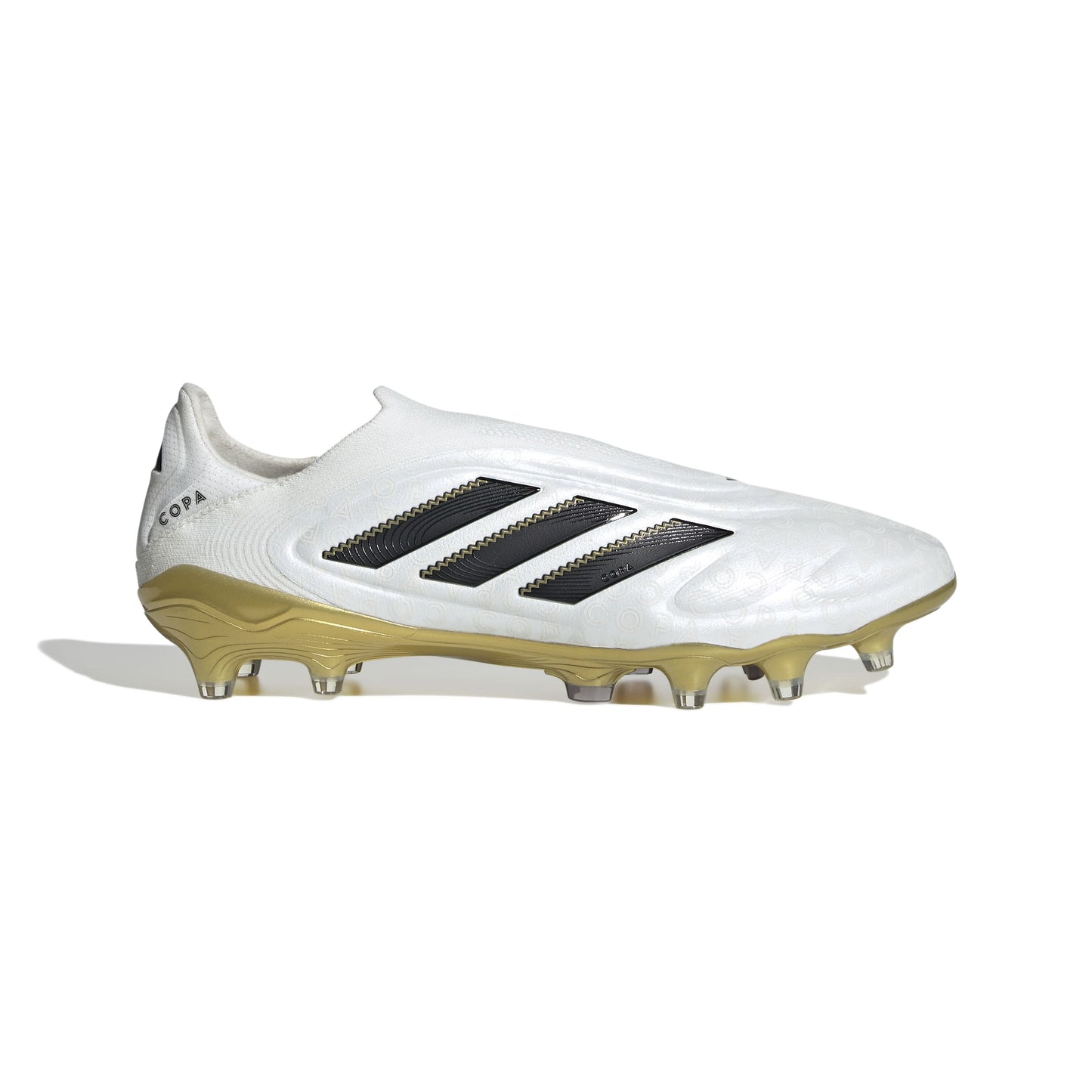 adidas Copa Pure 3 ELITE Laceless FG - Zero Metalic / Core Black / Gold Metalli