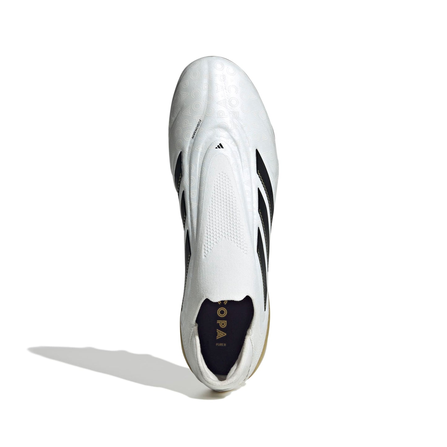adidas Copa Pure 3 ELITE Laceless FG - Zero Metalic / Core Black / Gold Metalli