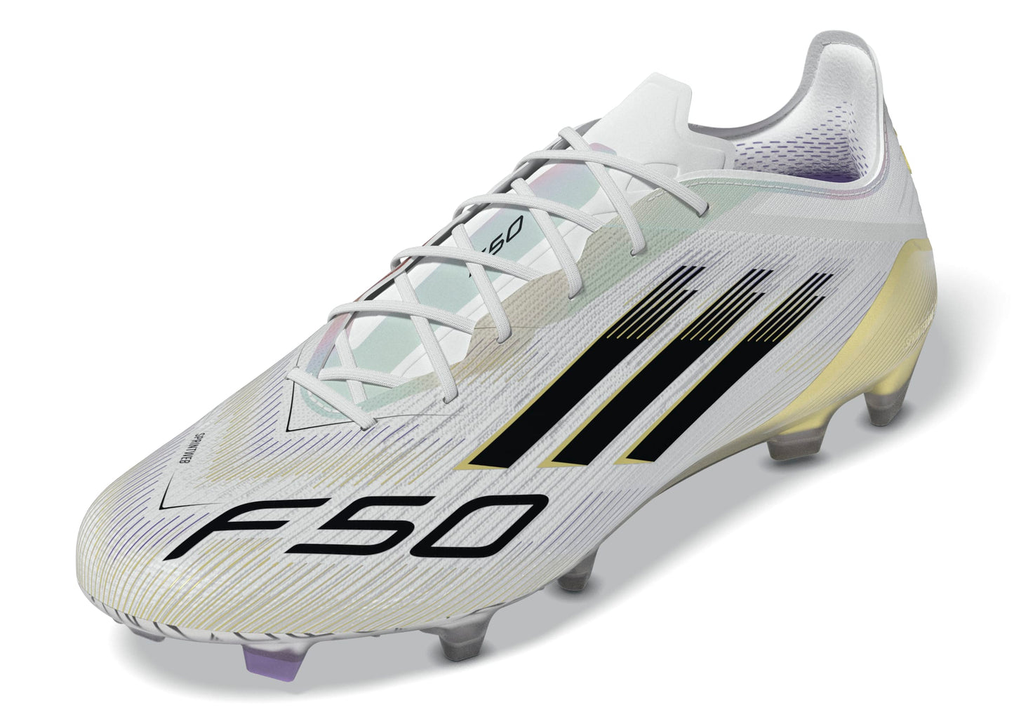adidas F50 Elite FG - Cloud White / Core Black / Gold Metallic