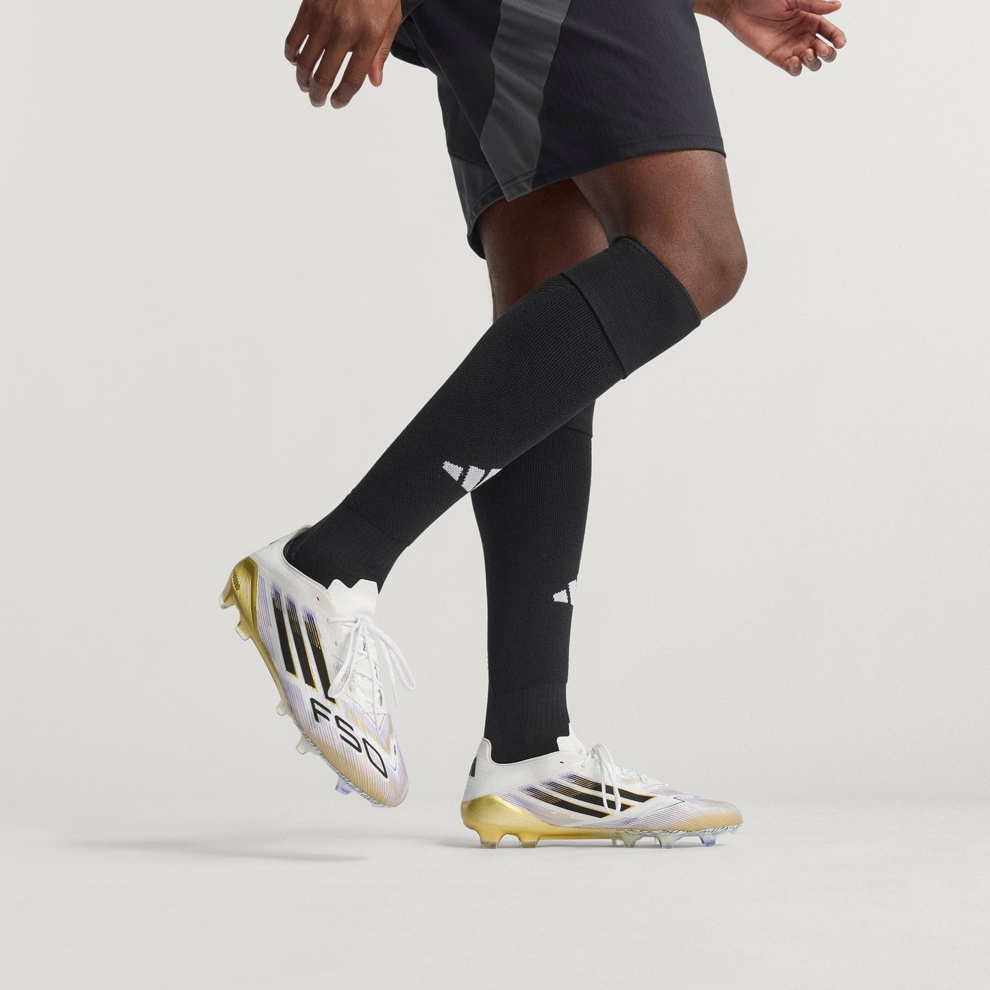 adidas F50 Elite FG - Cloud White / Core Black / Gold Metallic