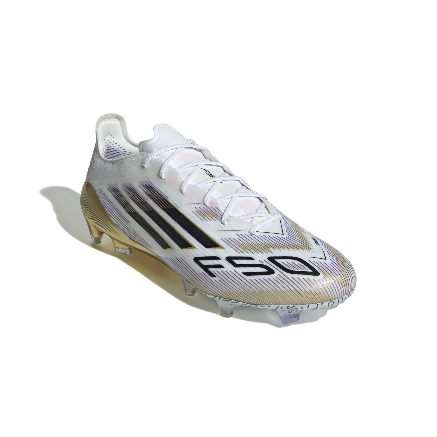 adidas F50 Elite FG - Cloud White / Core Black / Gold Metallic