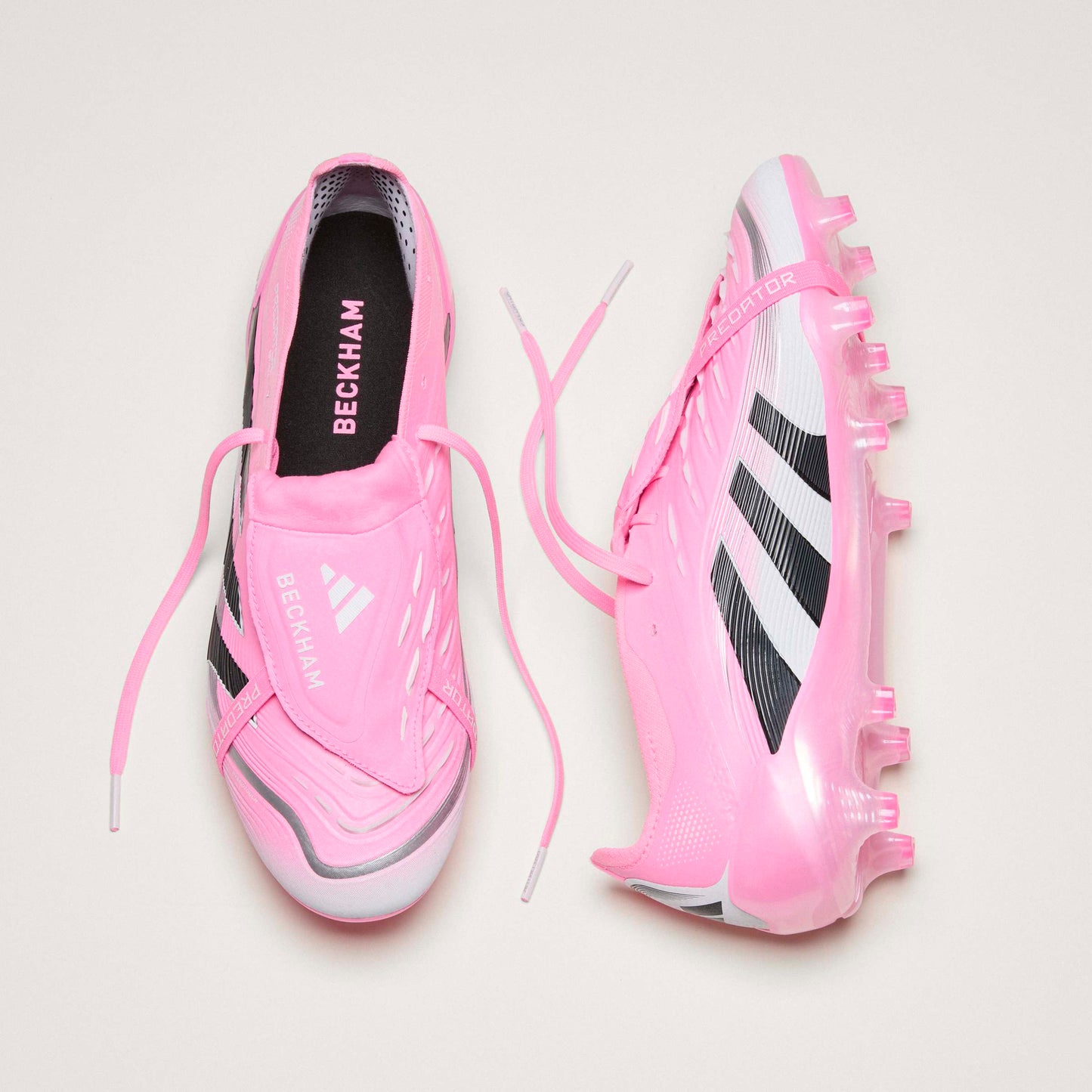 adidas Predator Elite FG Beckham Fold-Over Tongue - Beam Pink / Core Black / Cloud White