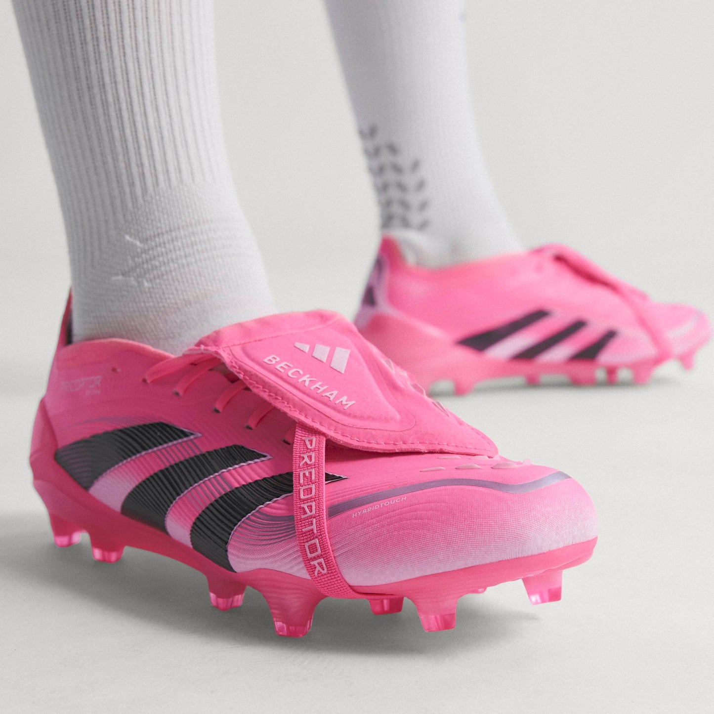adidas Predator Elite FG Beckham Fold-Over Tongue - Beam Pink / Core Black / Cloud White