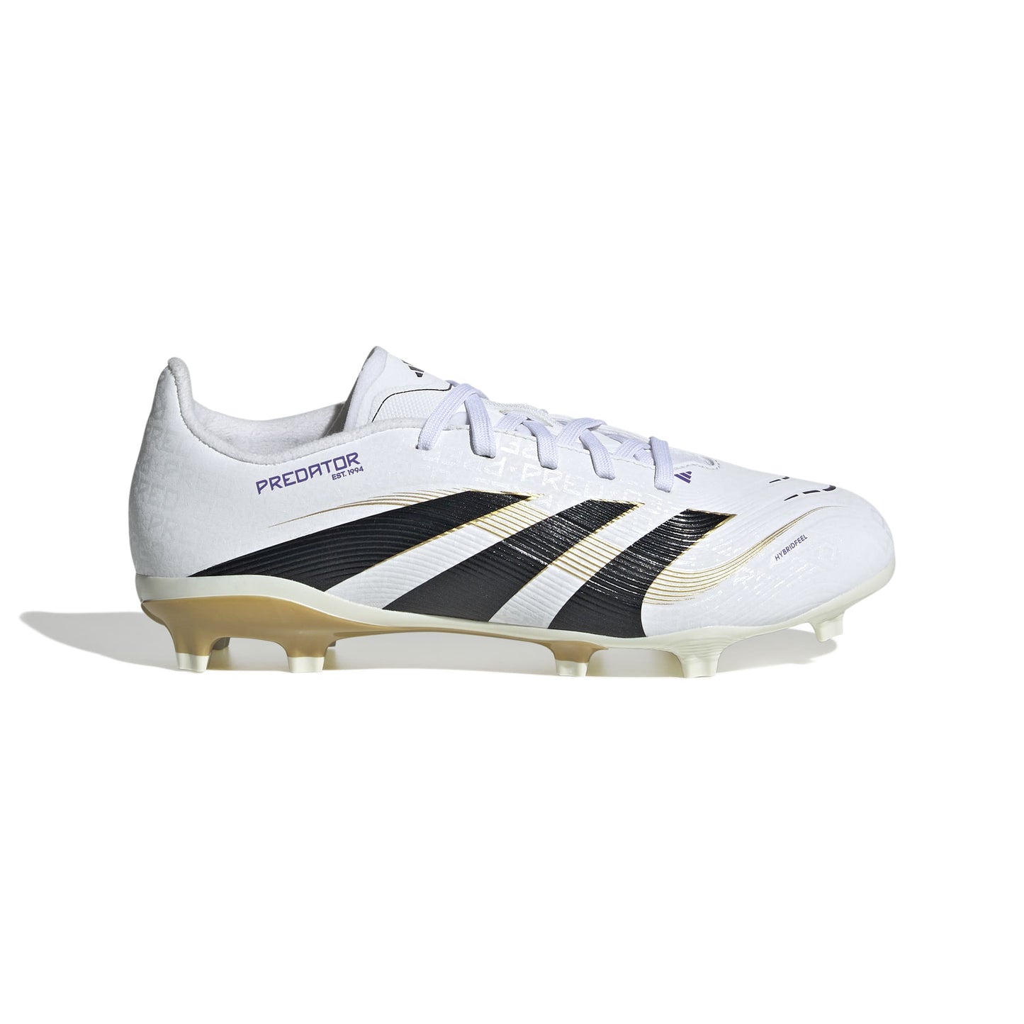 adidas Predator League J FG - White / Black / Gold