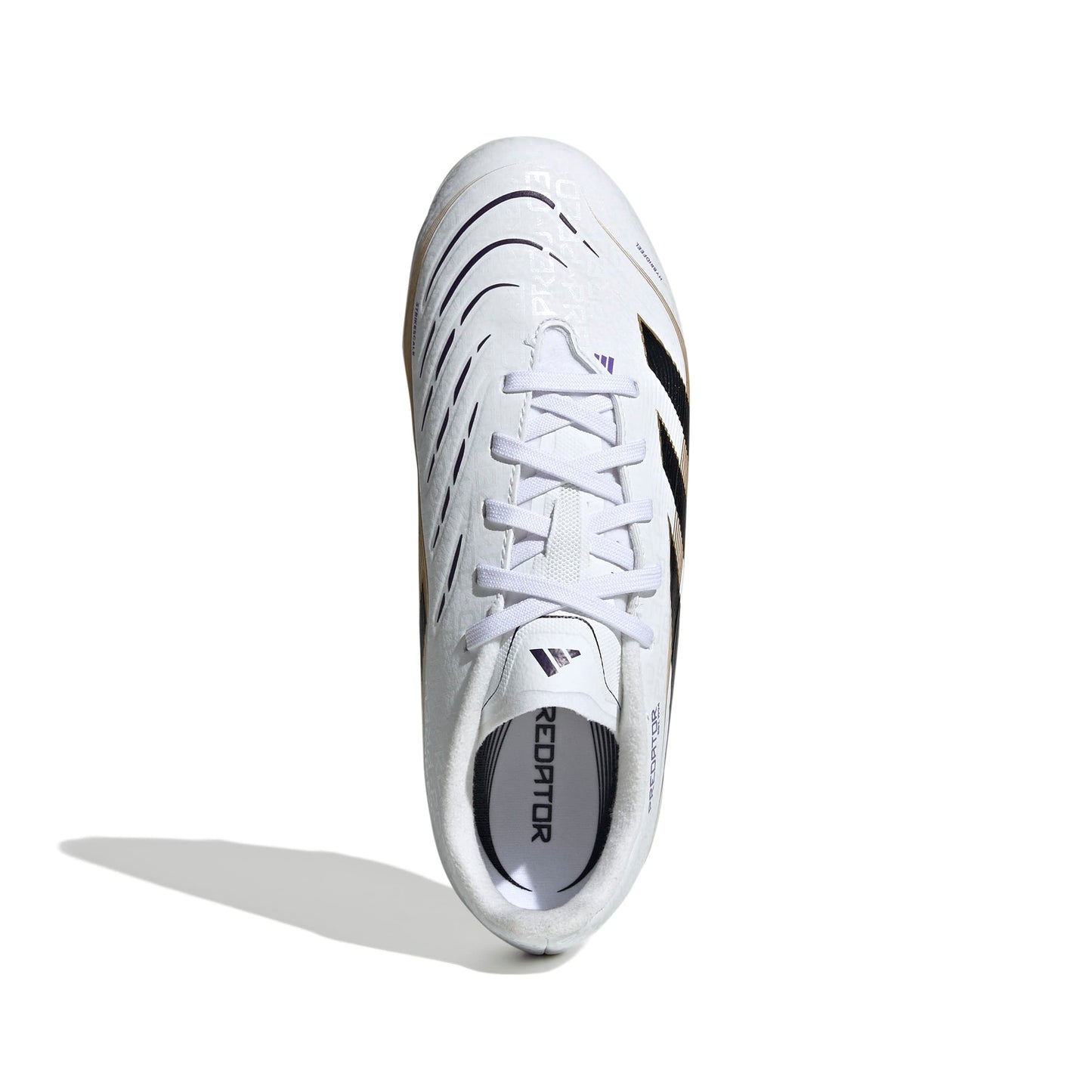 adidas Predator League J FG - White / Black / Gold