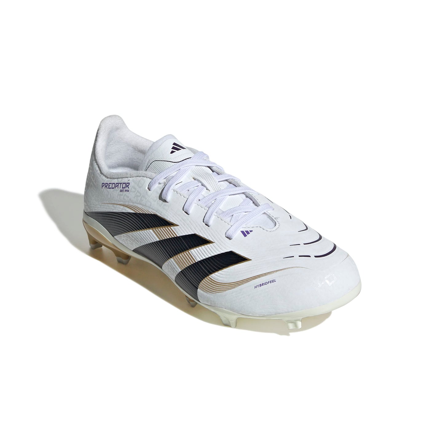 adidas Predator League J FG - White / Black / Gold