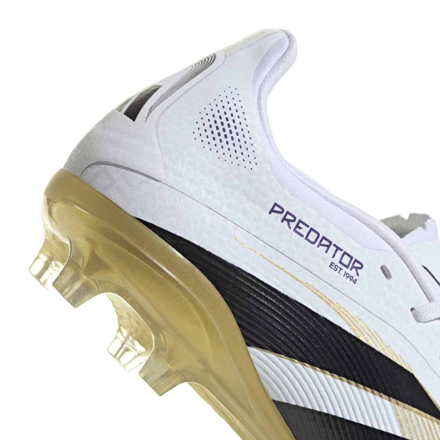 adidas Predator Elite J FG - White / Black / Gold