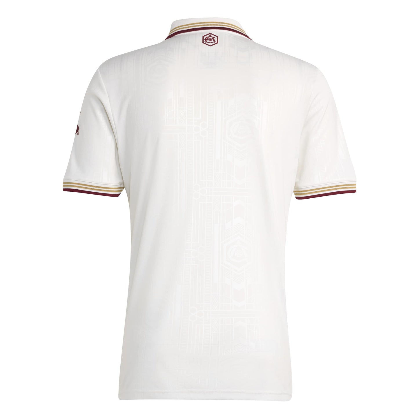 adidas Arsenal FC 25-26 Third Jersey - Cloud White / Team Coll Burgundy 2