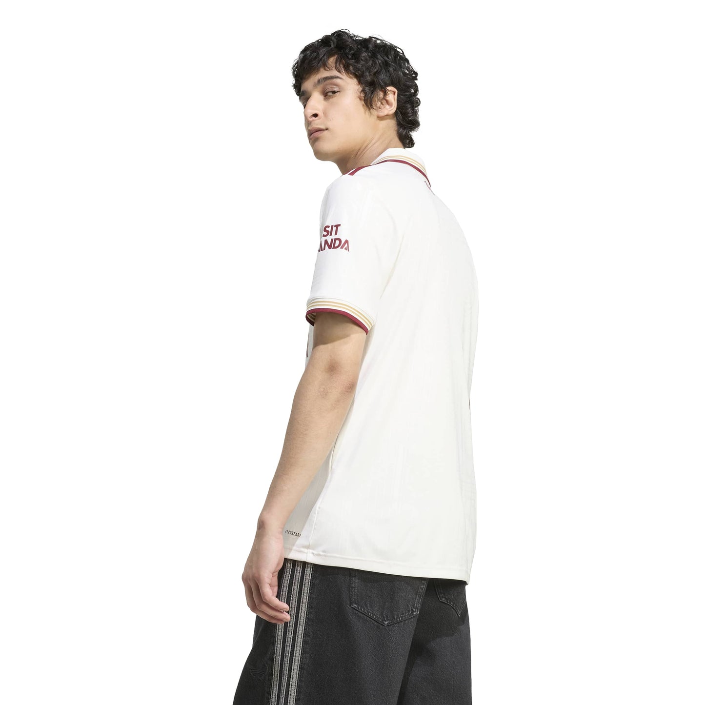 adidas Arsenal FC 25-26 Third Jersey - Cloud White / Team Coll Burgundy 2