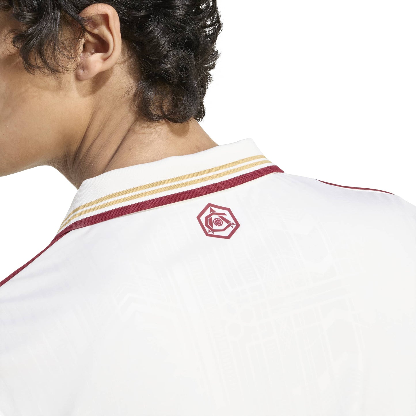 adidas Arsenal FC 25-26 Third Jersey - Cloud White / Team Coll Burgundy 2