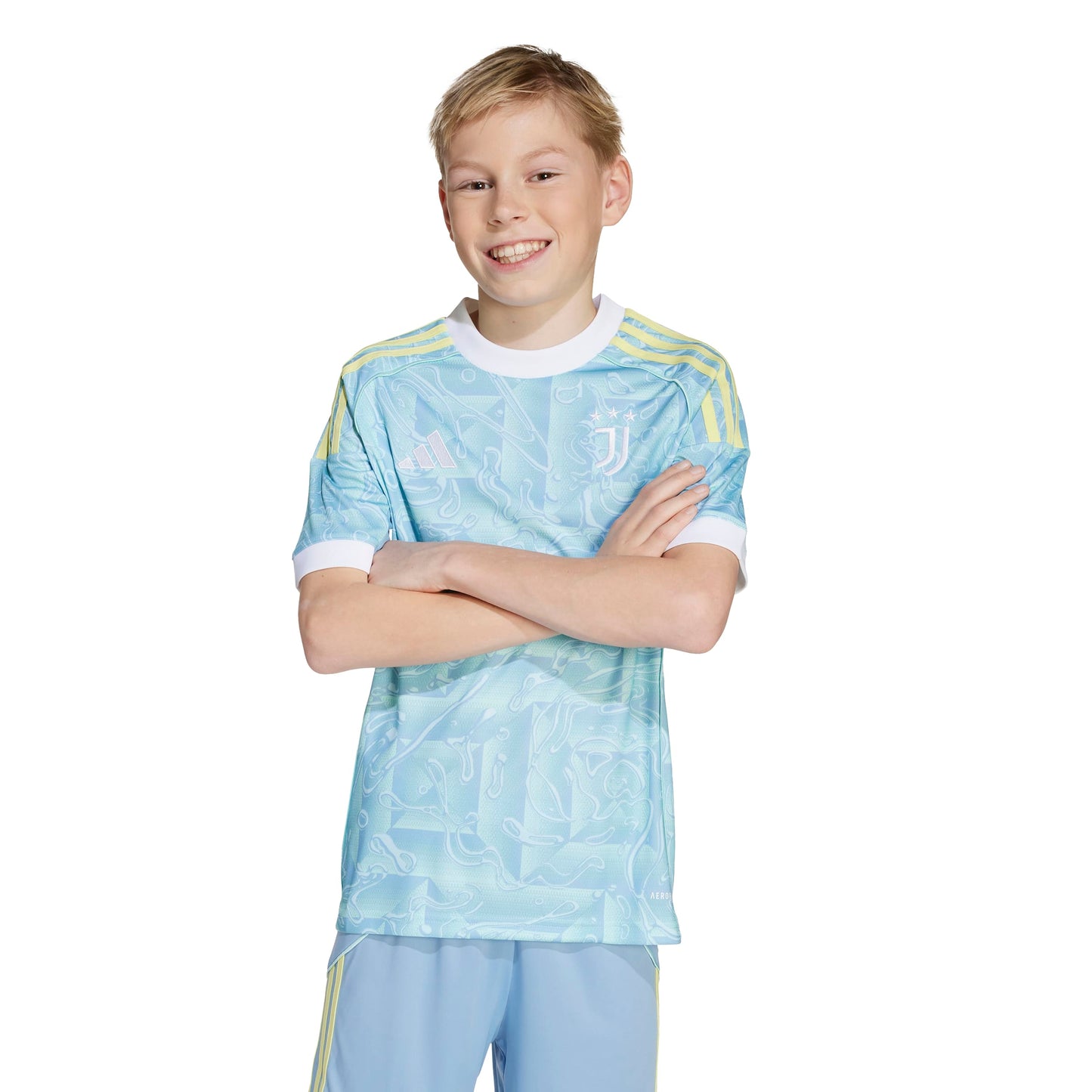 adidas Juventus 25-26 Kids Away Jersey - Ash Blue