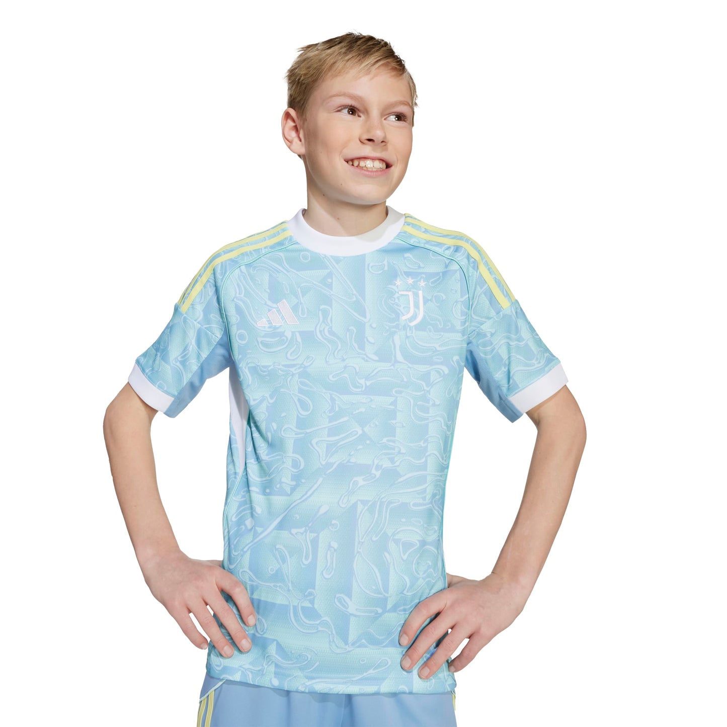 adidas Juventus 25-26 Kids Away Jersey - Ash Blue