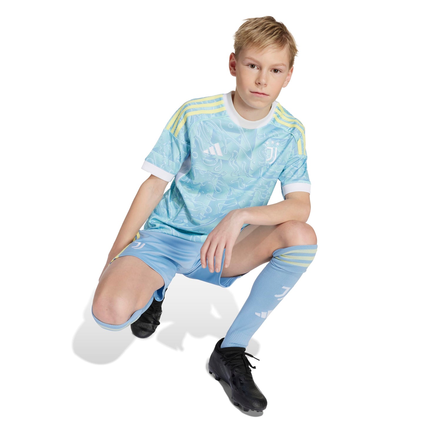 adidas Juventus 25-26 Kids Away Jersey - Ash Blue