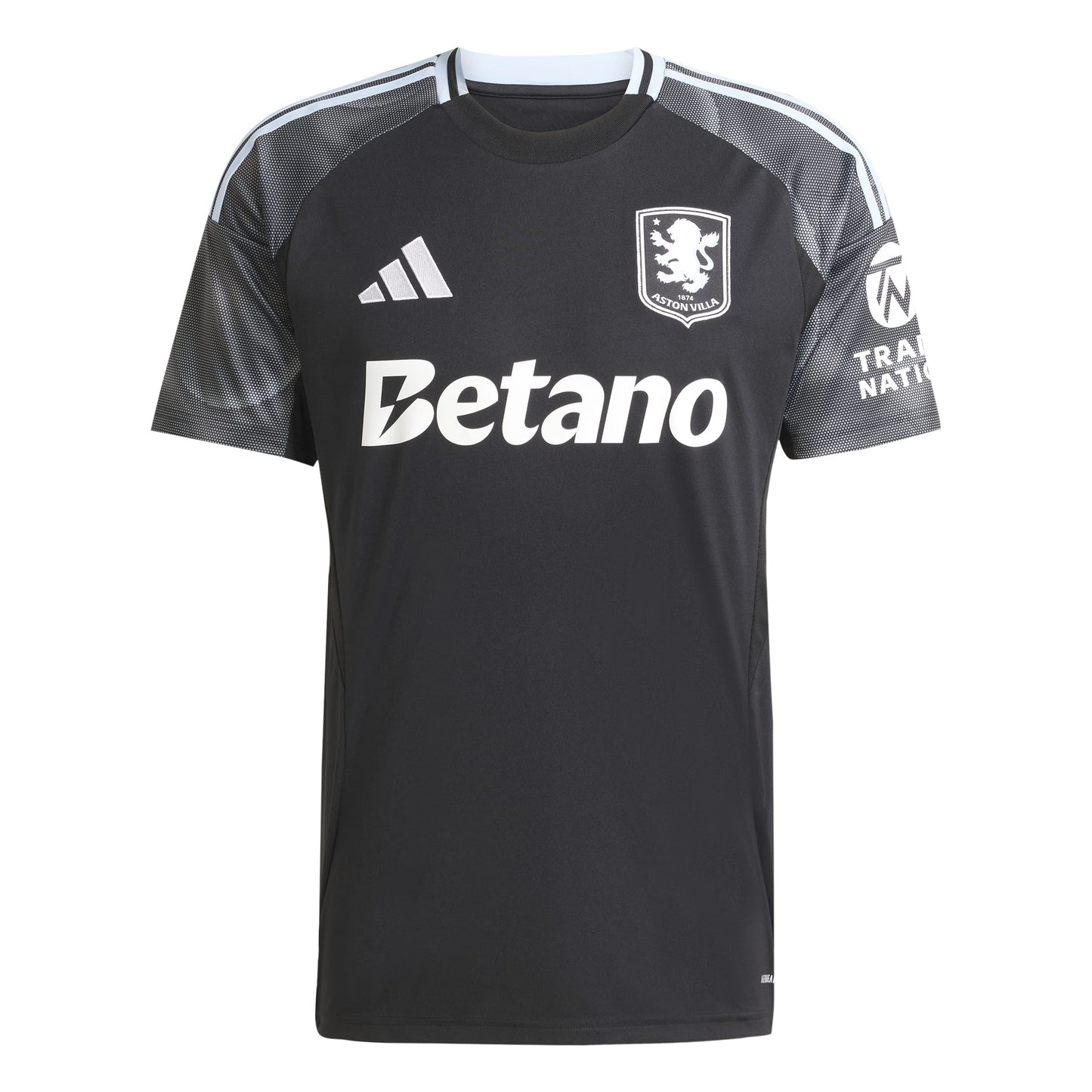 adidas Aston Villa FC 25-26 Away Jersey - Black / Glow Blue