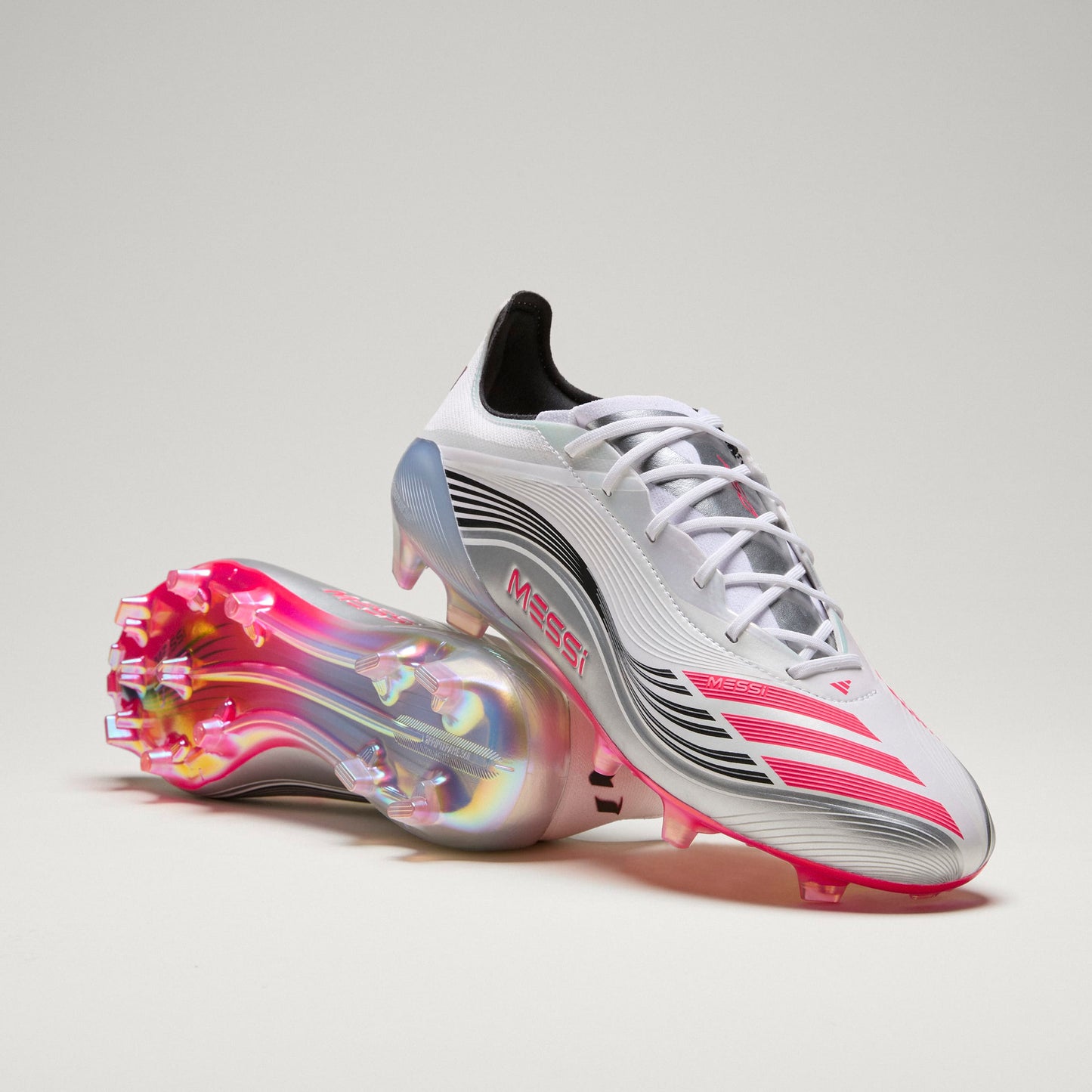adidas Messi F50 Elite FG - Cloud White / Lucid Red / Silver Metallic