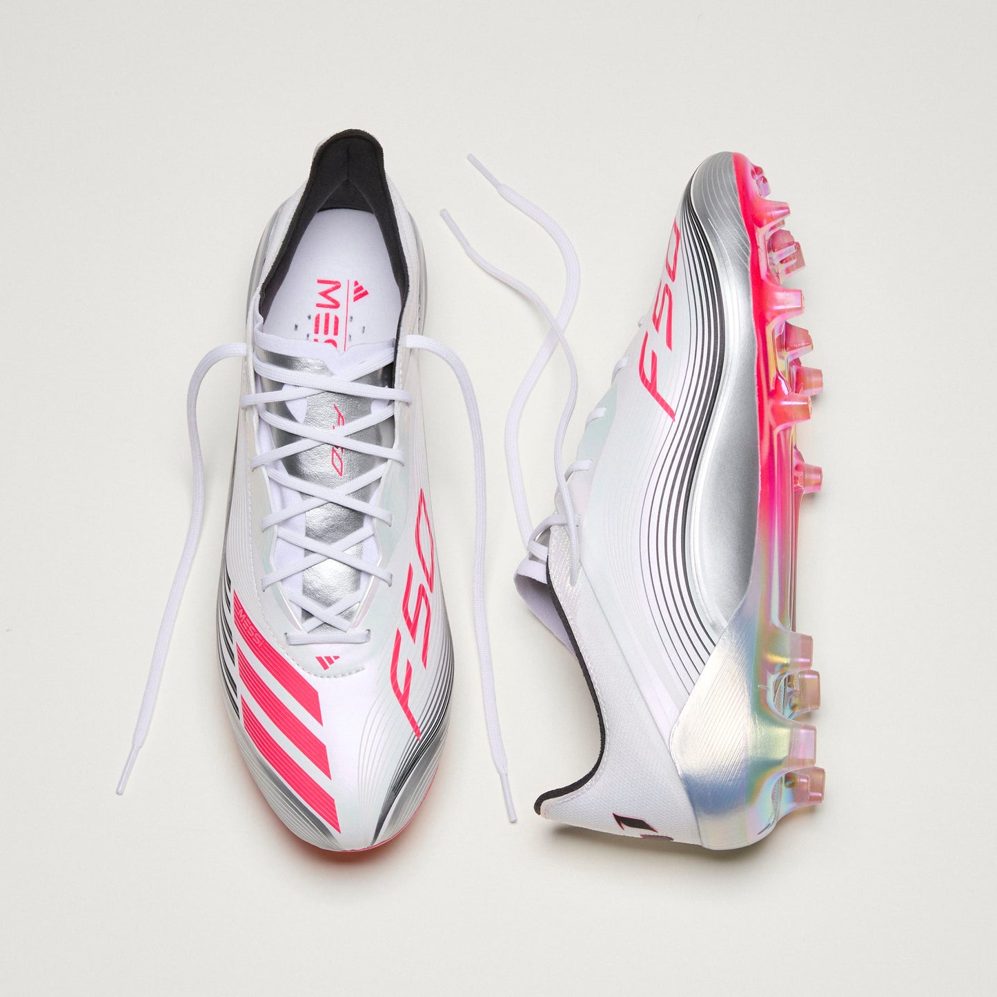 adidas Messi F50 Elite FG - Cloud White / Lucid Red / Silver Metallic