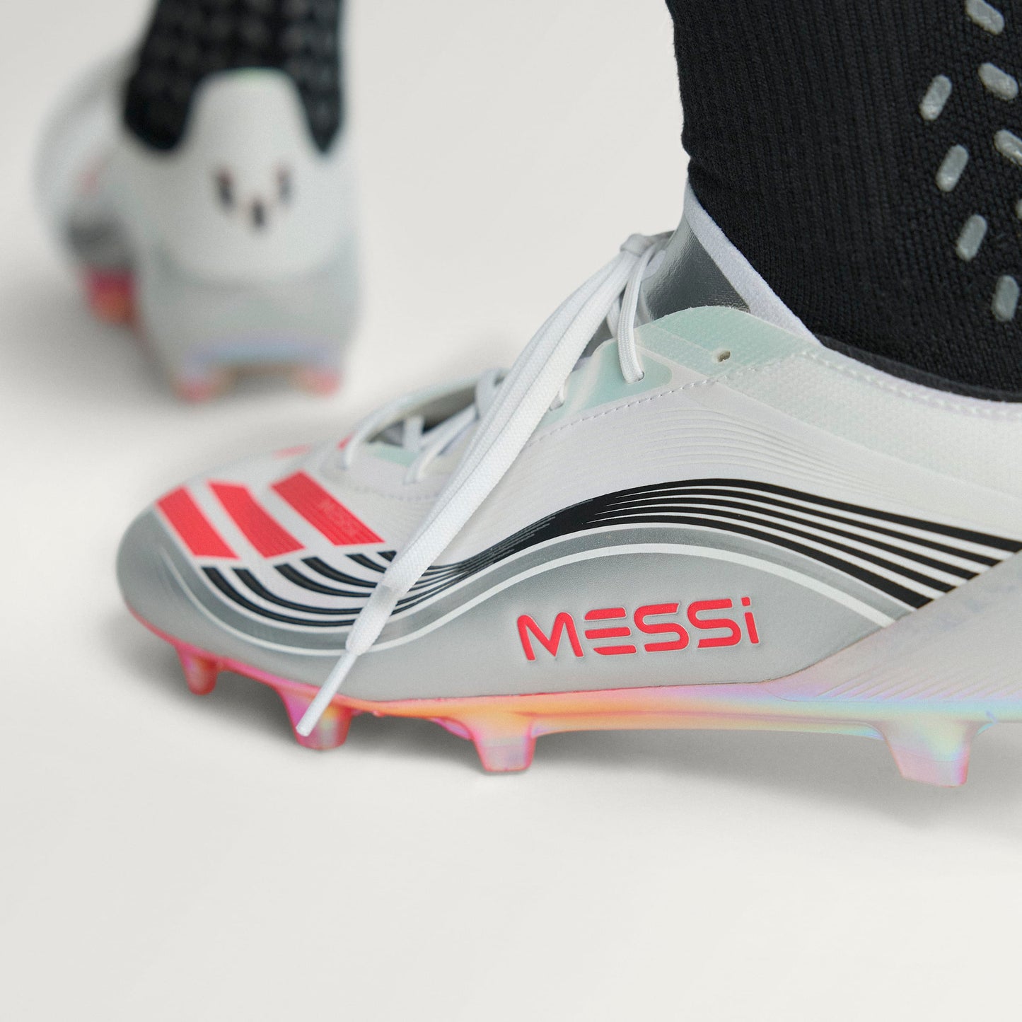adidas Messi F50 Elite FG - Cloud White / Lucid Red / Silver Metallic