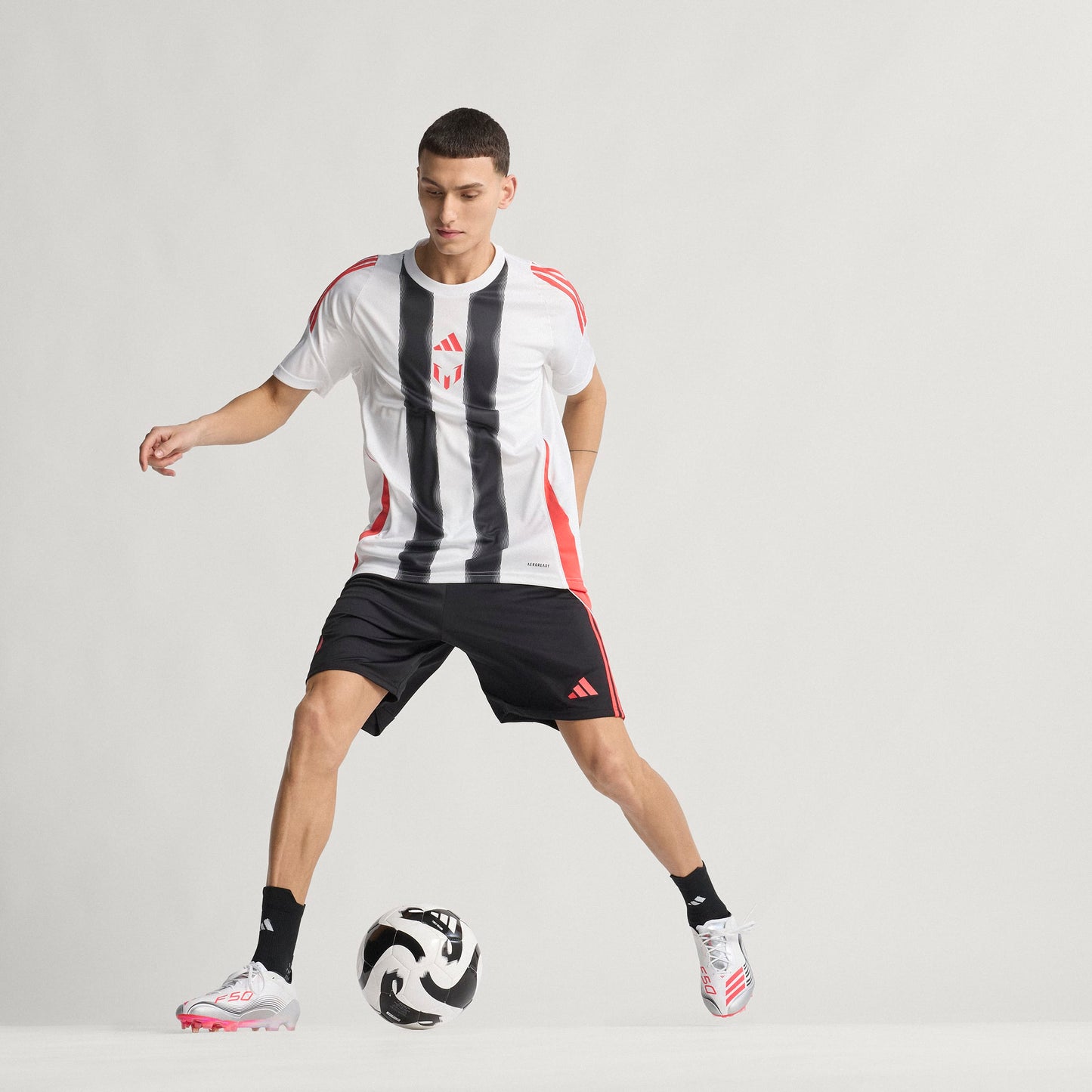 adidas Messi F50 Elite FG - Cloud White / Lucid Red / Silver Metallic