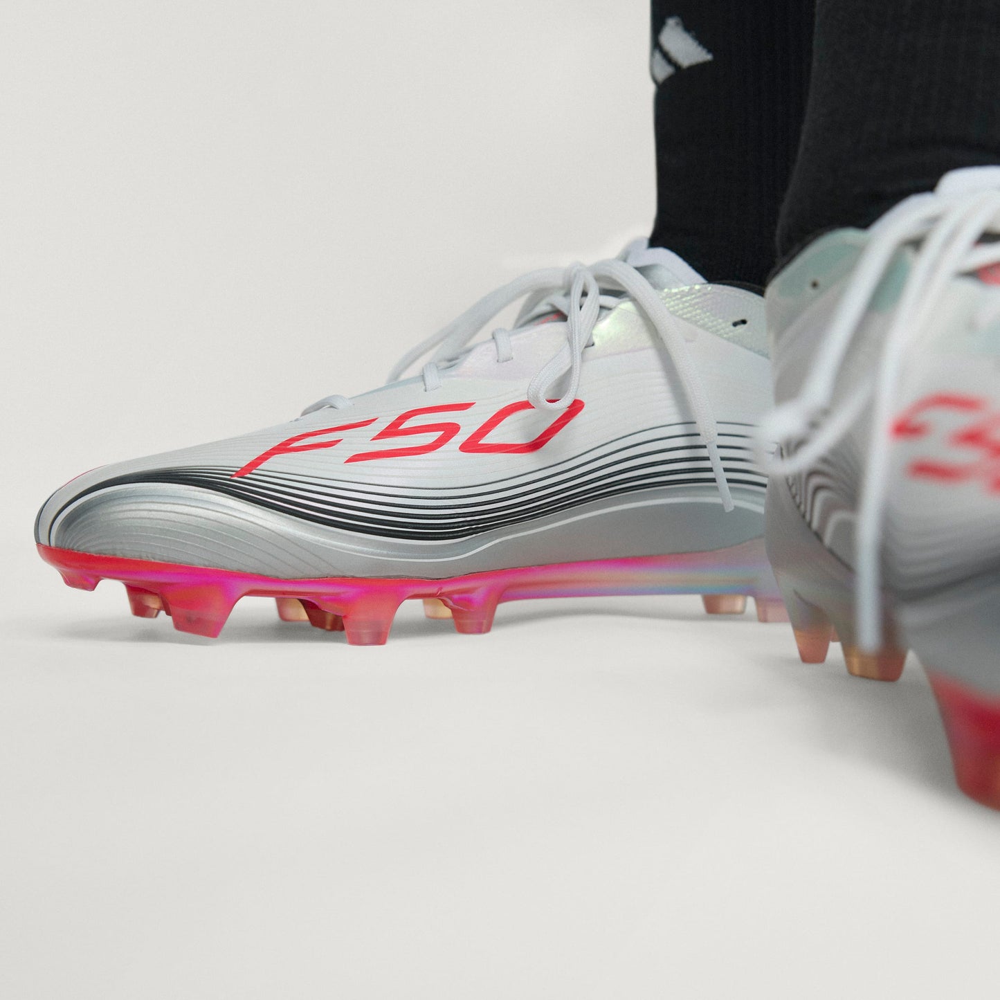 adidas Messi F50 Elite FG - Cloud White / Lucid Red / Silver Metallic