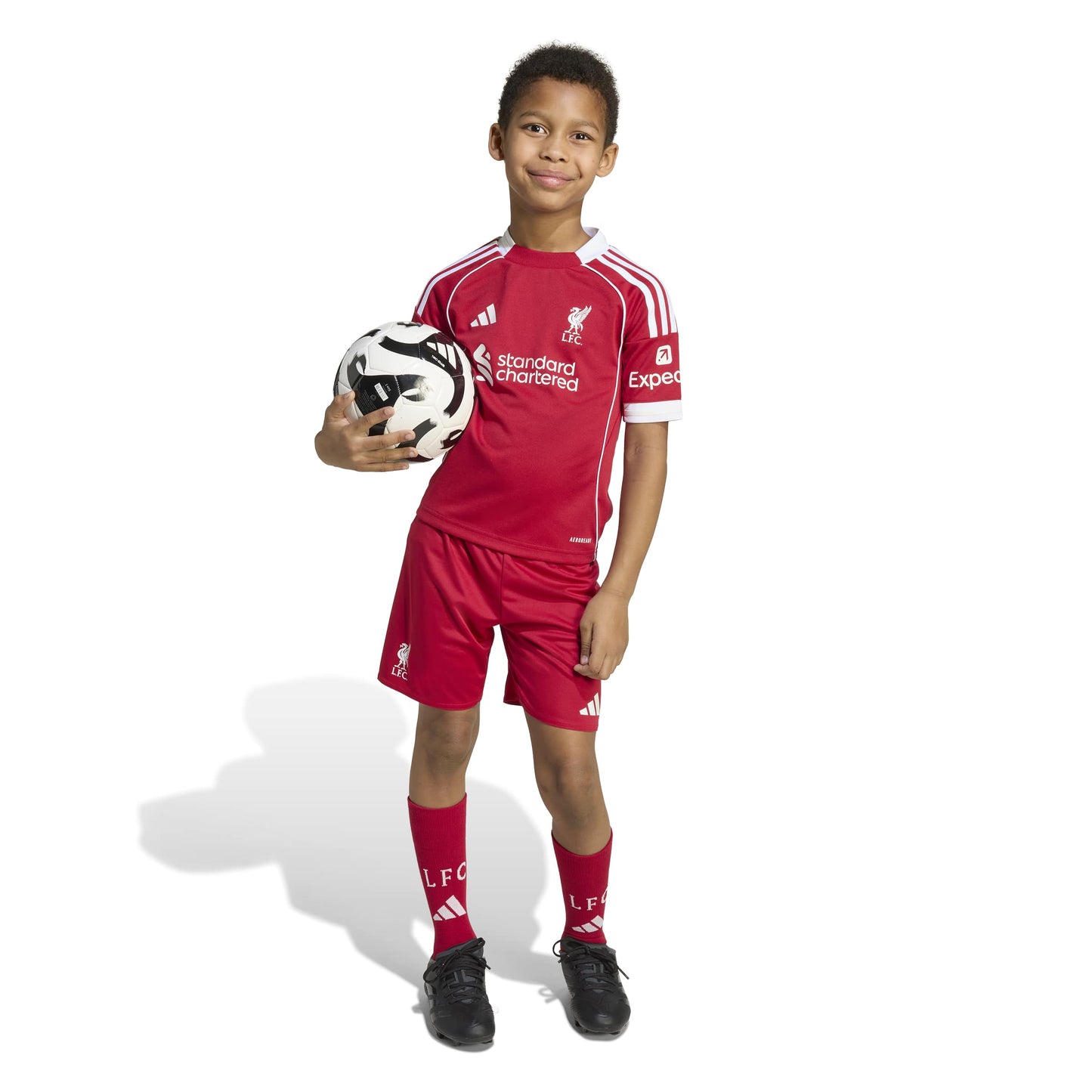 adidas Liverpool FC 25-26 Home Mini Kit - Strawberry Red